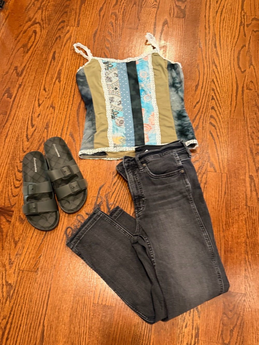 GAP Dark Gray cigarette high rise Cropped Straight Ankle Jeans 28P